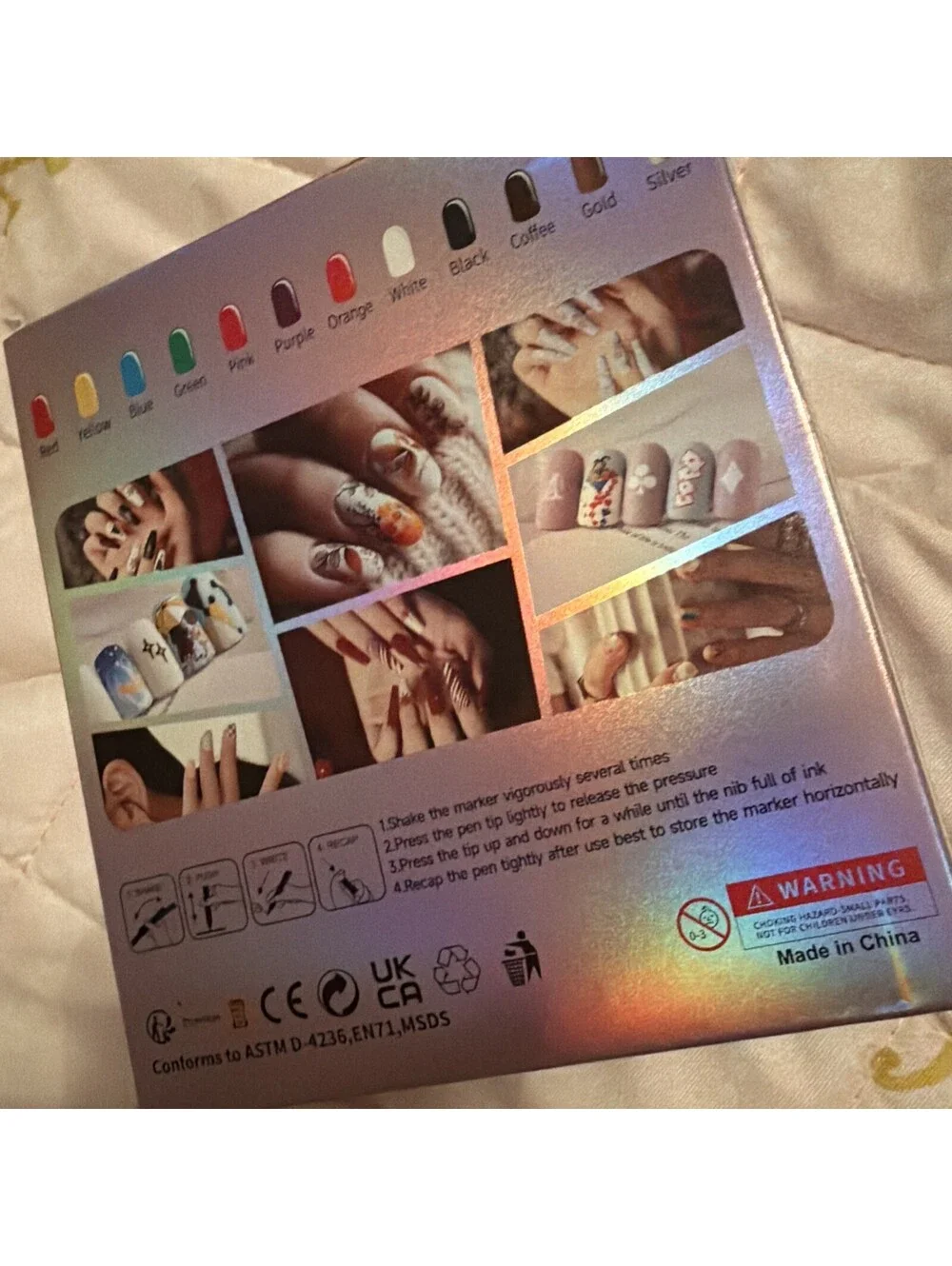 New Nail Art Markers 12 Colors Water-based Quick DRY